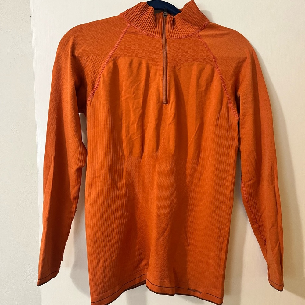 Patagonia Orange Half-Zip Pullover